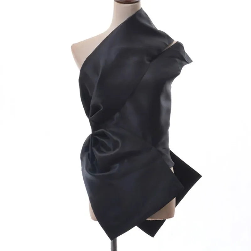 Sexy Off Shoulder Asymmetrical Blouse for Women - Sleeveless Skew Collar Top - Spring Summer Fashion - Perfect for Date Night, Parties & Beach Outfits