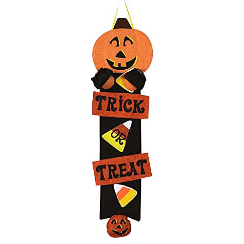 Spooky Halloween Door Decorations - Haunted House & Cute Pumpkin Props for Party, Home, Outdoor Decor | Perfect for Front Porch, Yard, and Indoor Halloween Party Setup