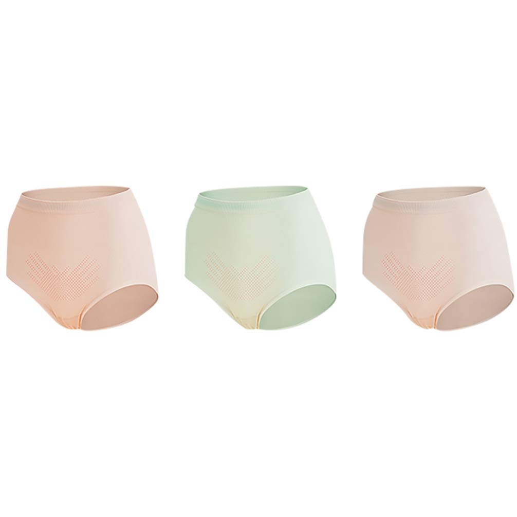 Healifty High Waist Postpartum Underwear 3-Pack - Breathable Mesh Maternity Panties for Women, Incontinence & Recovery Support (Random Colors) - Ideal for Post-Surgery, C-Section Recovery & Daily Comfort