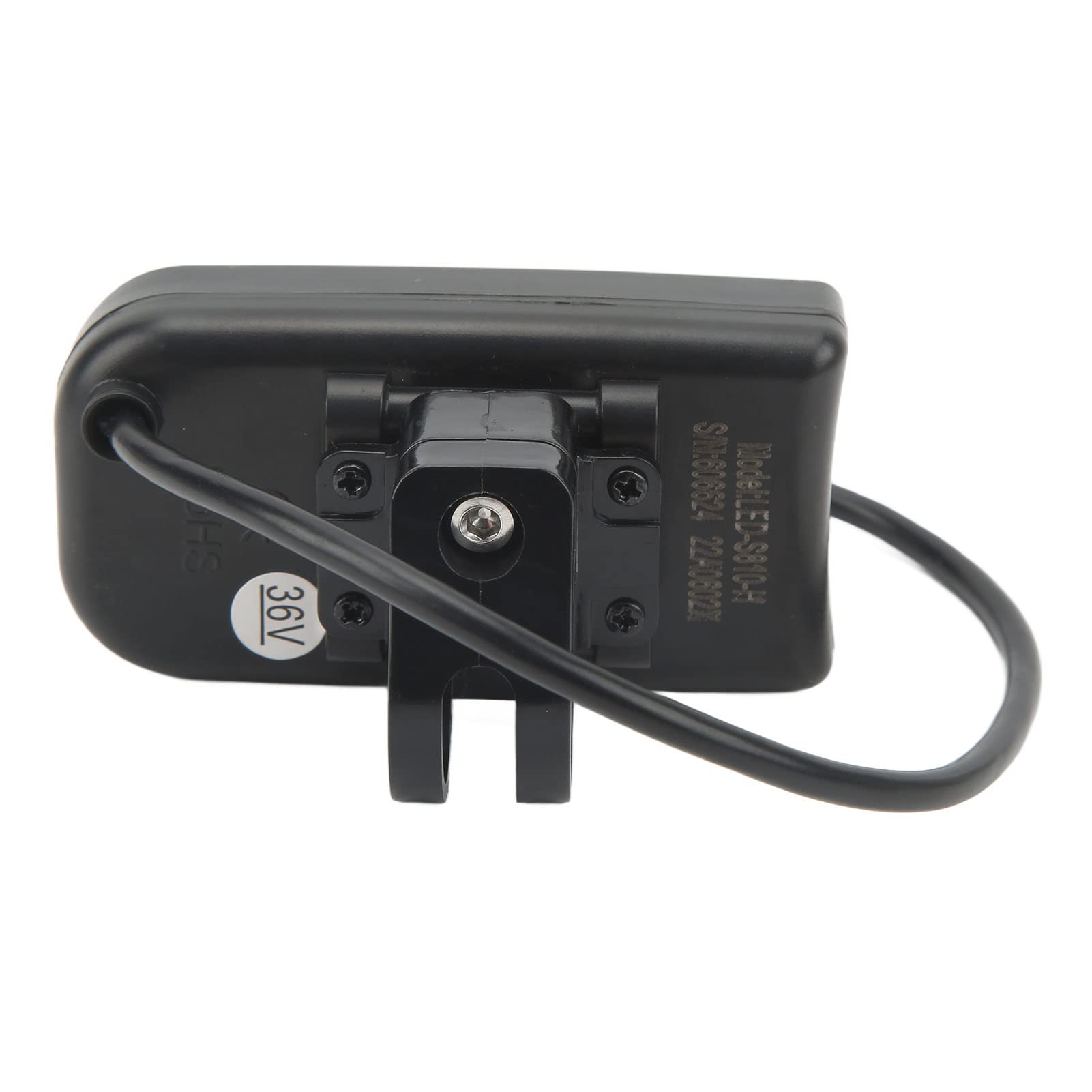 Waterproof ABS Electric Bike LED Power Display Panel - 22.2mm Handlebar Mount with 5P Male Plug | E-Bike Speedometer & Battery Meter for Commuting, Off-Road & Urban Riding