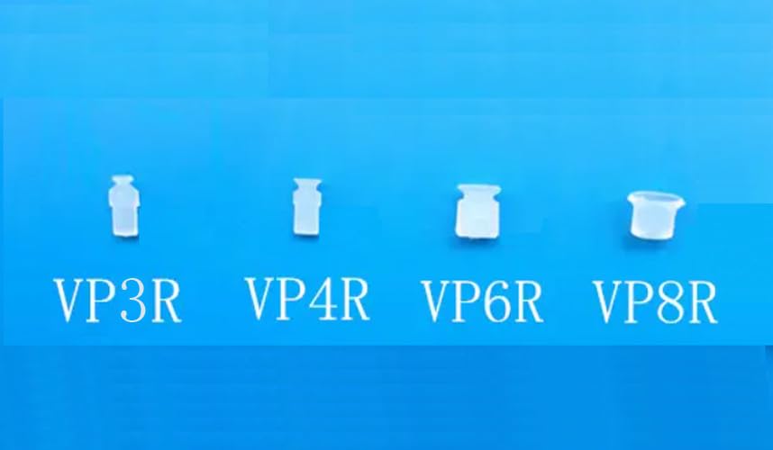 10-Pack VP Series Silicone Robotic Arm Vacuum Suction Cups - VP-R Single Layer Vacuum Grip Device (VP8R) for Industrial Automation, CNC Machining & Pick-and-Place Applications