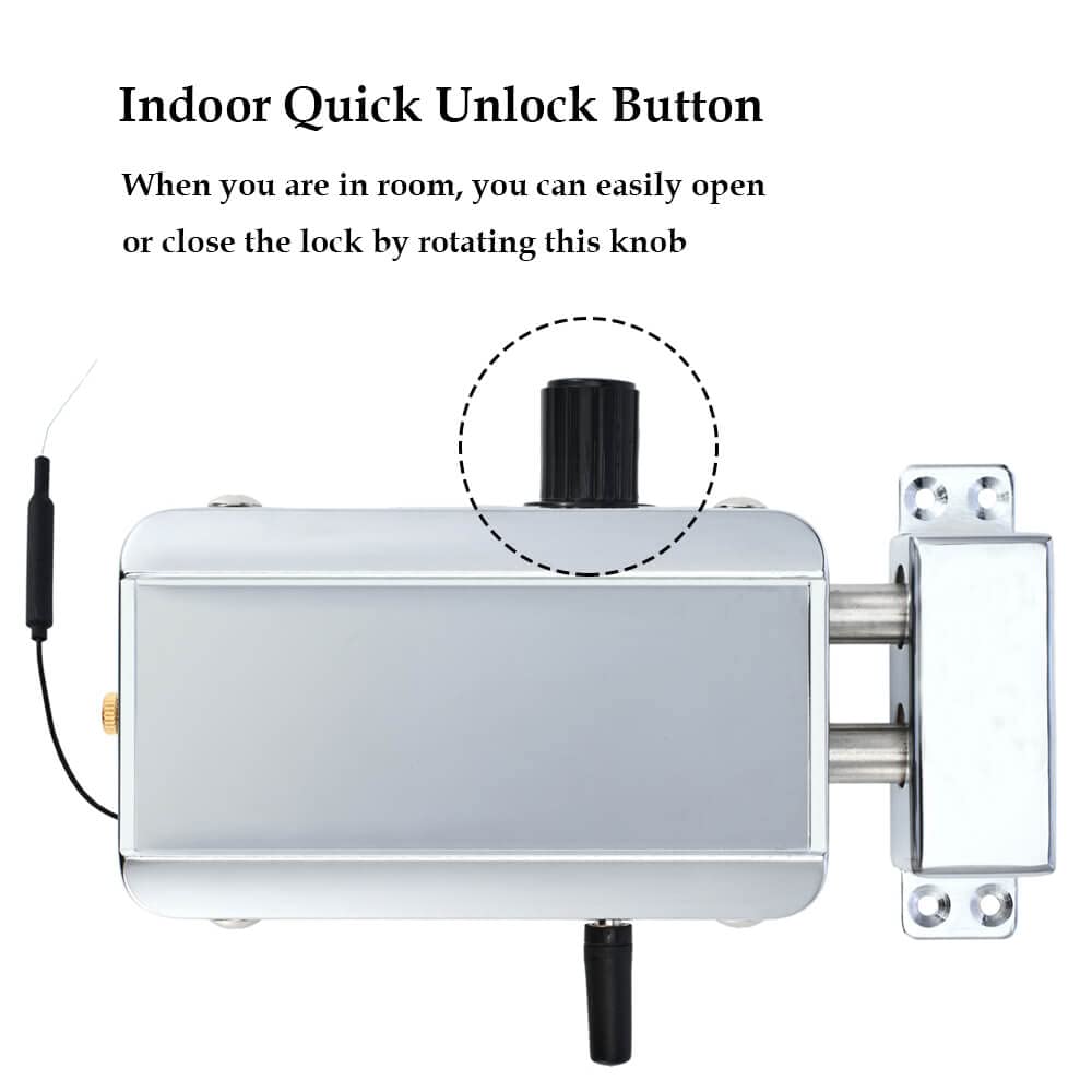 Smart Electronic Deadbolt Door Lock - Keyless Entry, Remote Control & Smartphone App Access for Home Security | Anti-Theft, Hidden Design for Front Doors & Apartments