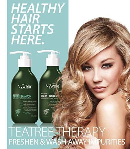 Tea Tree Mint Shampoo and Conditioner Set - 16oz Each for Scalp Care & Hair Growth - Refreshing Scalp Treatment for Dry, Itchy Scalp - Perfect for Daily Hair Wash & Scalp Revitalization