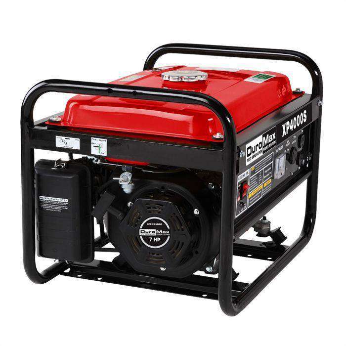 DuroMax XP4000S 3300W/4000W Portable Gas Generator - Reliable Power for Camping, Emergencies & Home Backup