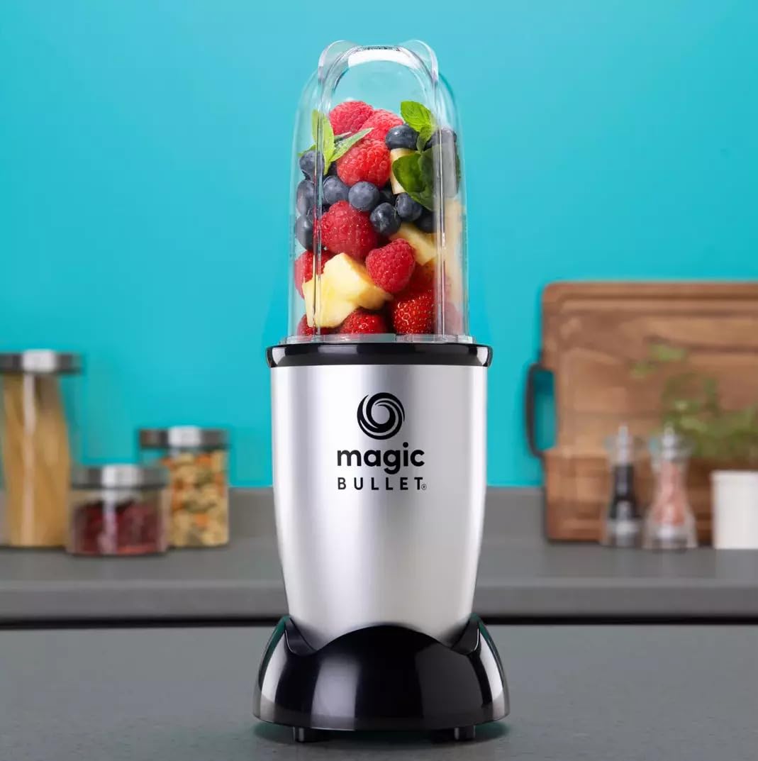 Magic Bullet Essential Personal Blender - Powerful 250W Motor, 3-Piece Set for Smoothies, Shakes & Food Prep | Compact Countertop Blender for Kitchen, Office & Small Spaces