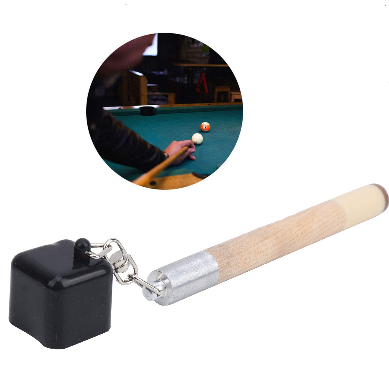 Dilwe 2 in 1 Billiards Tool - Pool Cue Chalk Holder with Pick & Multifunctional Accessory for Billiard Players | Perfect for Game Rooms, Bars & Home Entertainment
