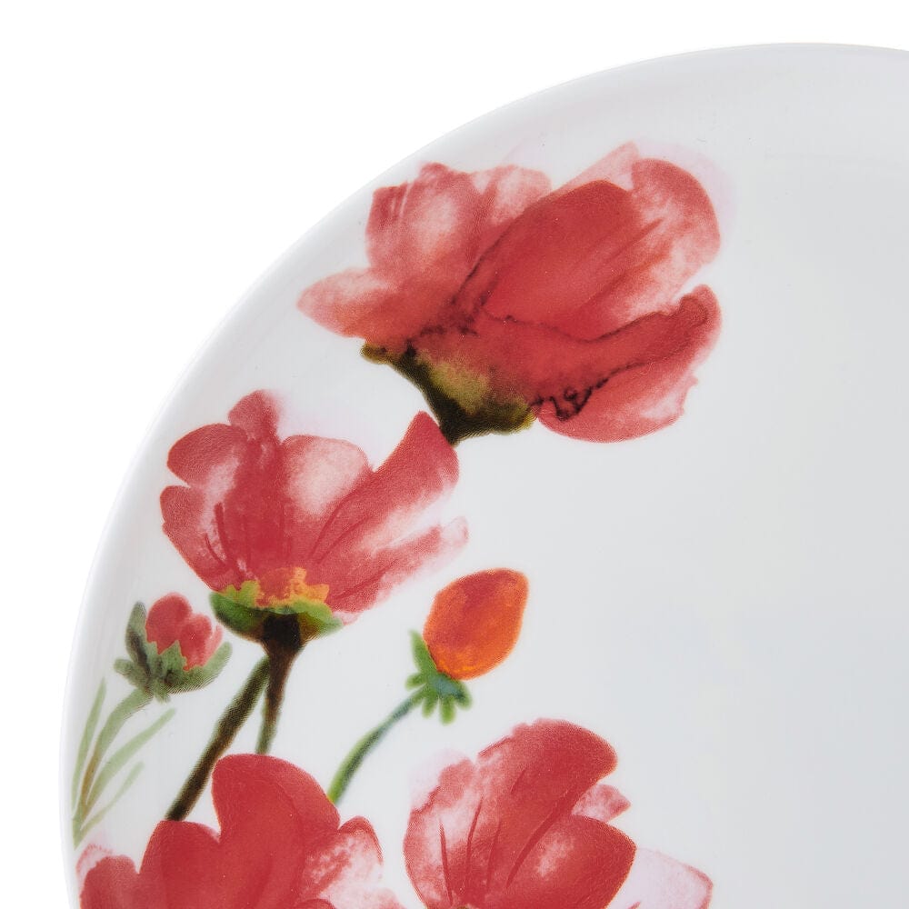 Keira 4-Piece Dinner Plate Set - Elegant Porcelain Plates for Dining, Entertaining & Everyday Use - Perfect for Restaurants, Home Kitchens & Special Occasions