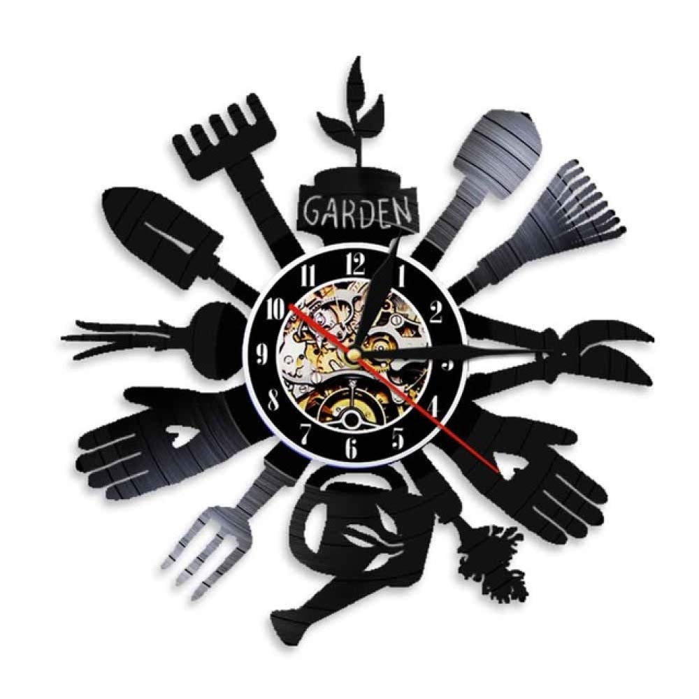 Vinyl Record Wall Clock - Gardening Gift for Home & Greenhouse Decor
