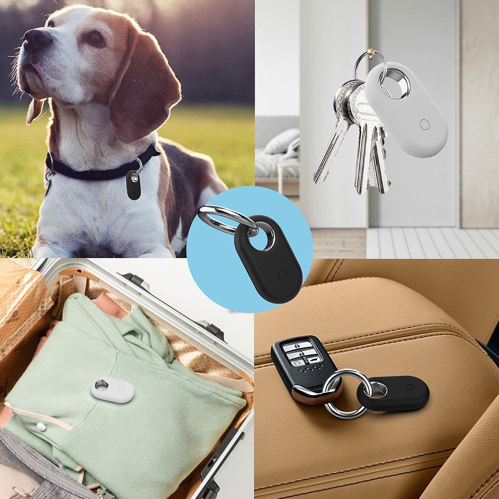 Samsung Galaxy SmartTag2 Protective Cover - Soft Touch Silicone Case with Key Ring, Scratch Resistant GPS Tracker Holder for Smart Tag 2 | Perfect for Travel, Luggage Tracking & Pet Safety