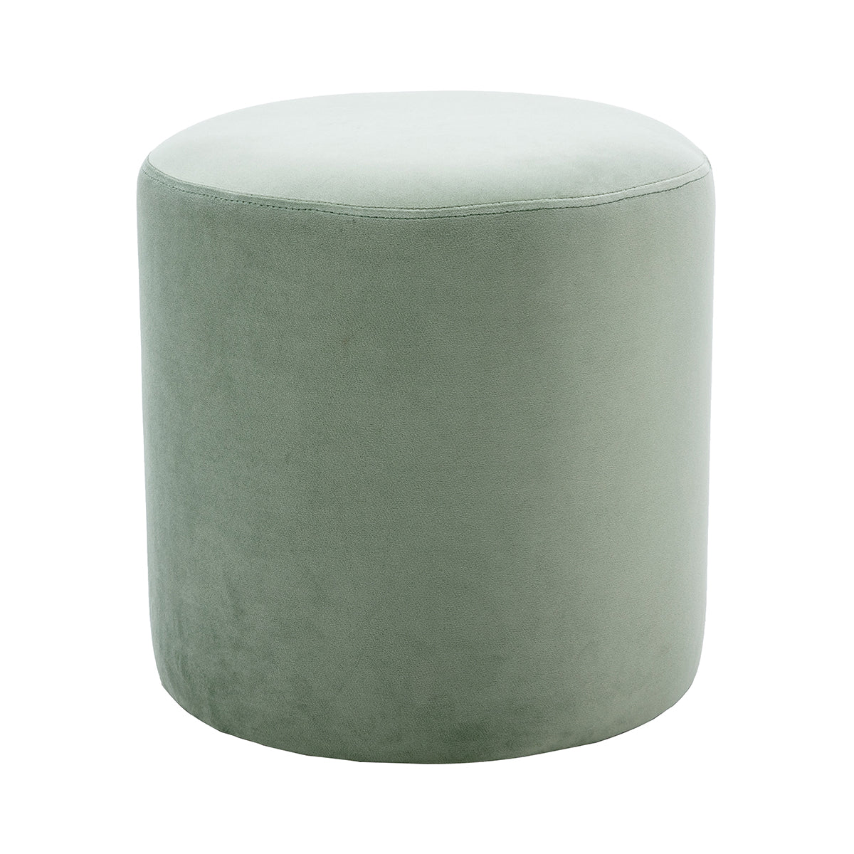 Juliette Velvet Ottoman Stool 16 Inch Round Footrest Pouf - Perfect for Living Room, Bedroom, or Nursery Decor