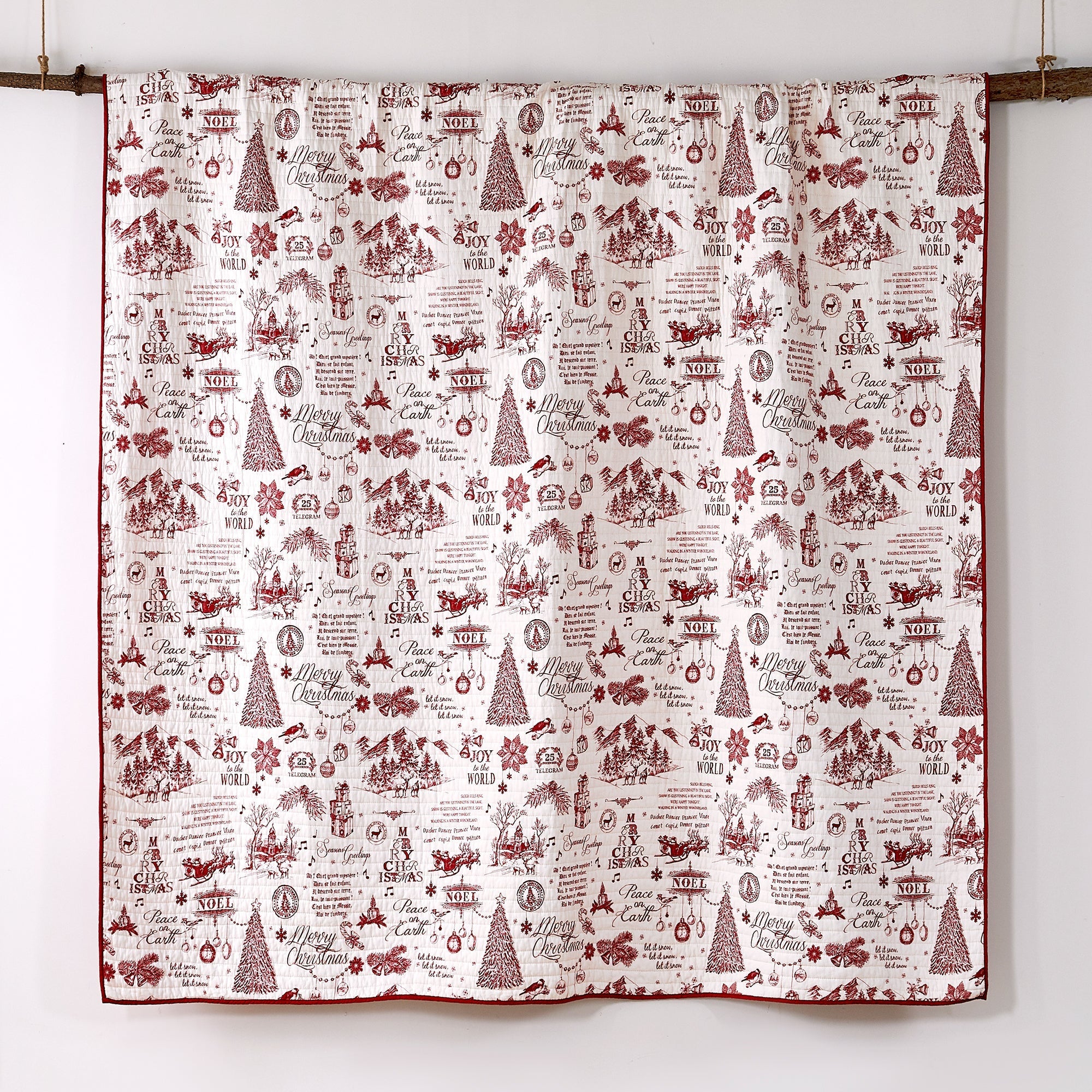 Cozy Christmas Quilt Set - Holiday Bedding for Winter Warmth & Festive Decor - Perfect for Bedrooms, Living Rooms & Seasonal Home Styling