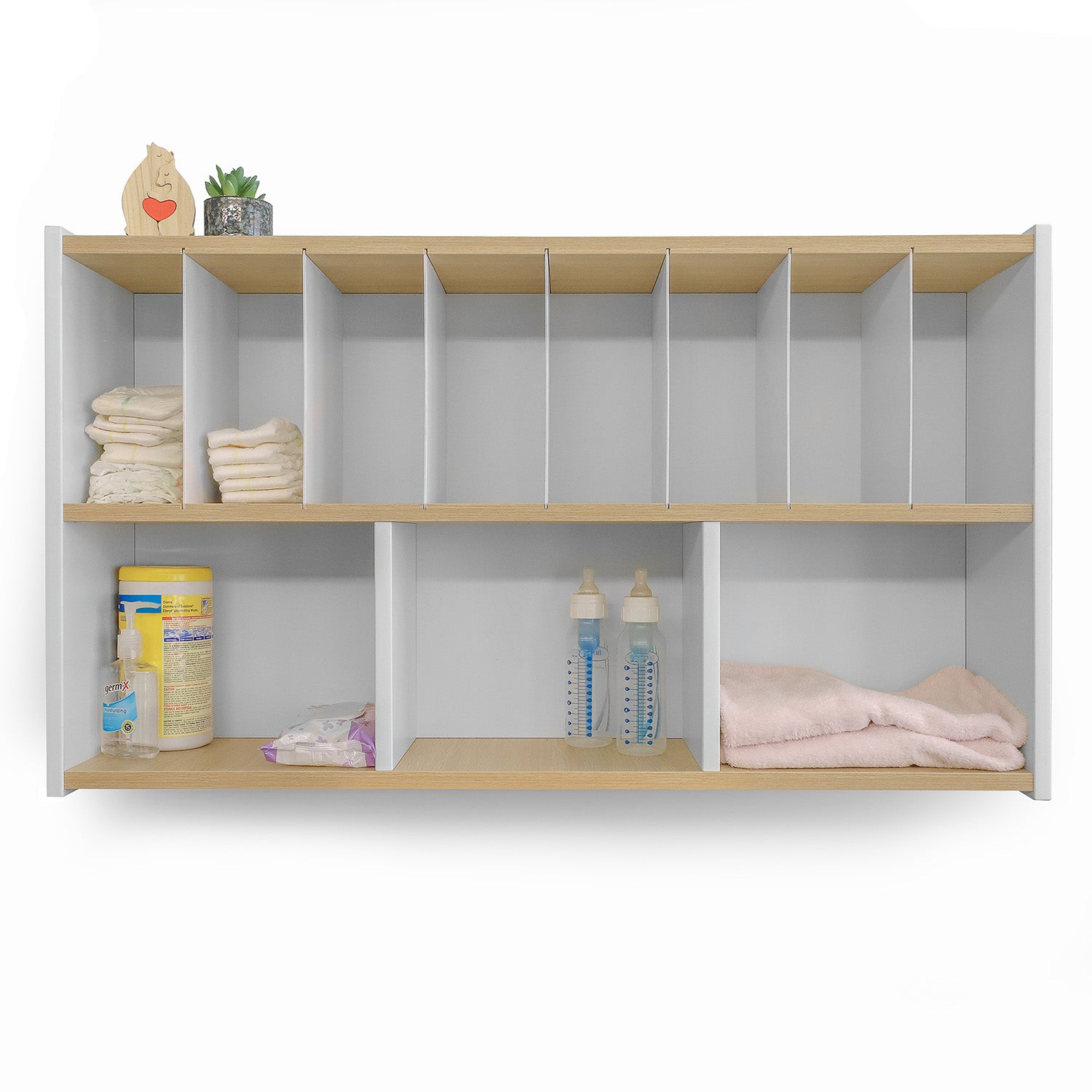 Elevated™ Diaper Supply Cabinet WB1964 - Premium Baby Essentials Organizer for Nursery & Changing Station - Perfect for Diapers, Wipes & Baby Care Storage