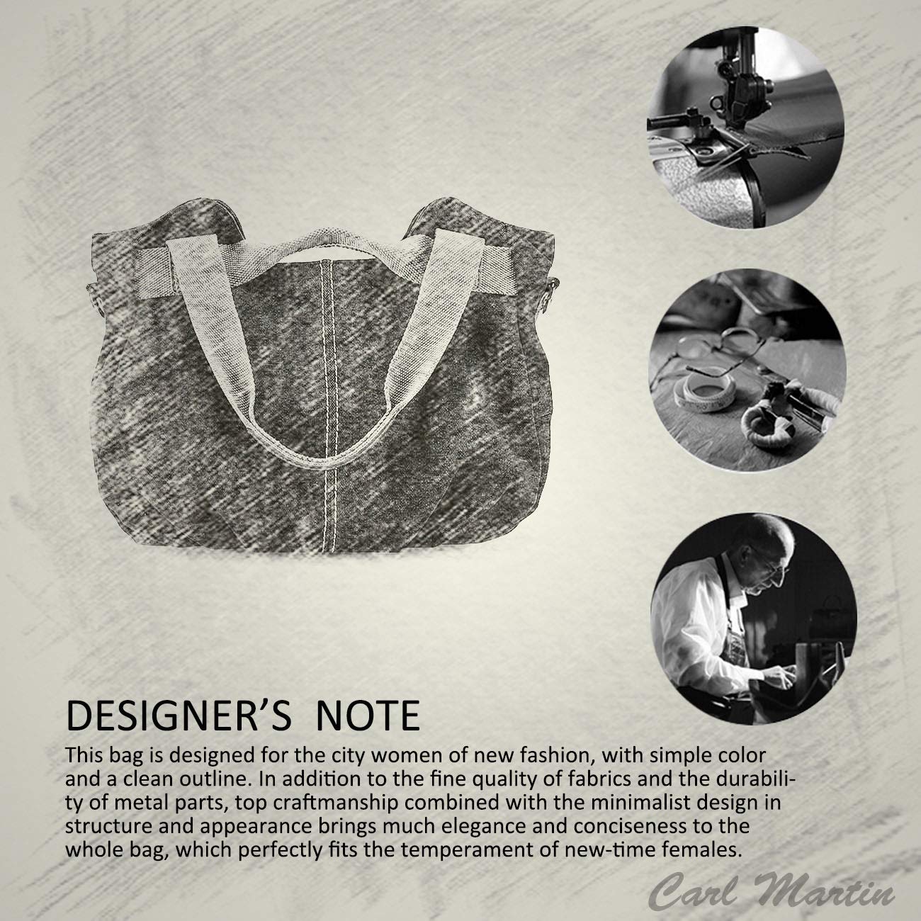 NICOLE&DORIS Women's Canvas Tote Bag - Stylish Shoulder Bag & Hobo Handbag for Everyday Use | Perfect for Work, Shopping, and Travel