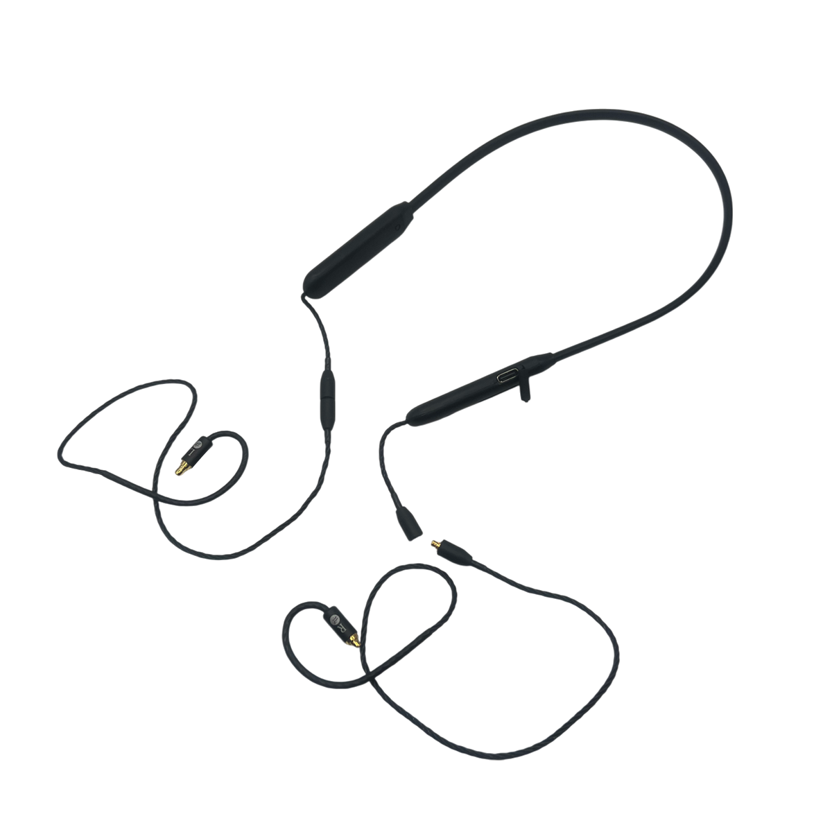Strauss & Wagner Aspen MMCX Bluetooth 5.4 Neckband Adapter for Sennheiser IE Series In-Ear Monitors - Wireless Headphone Converter for Gym, Running & Travel