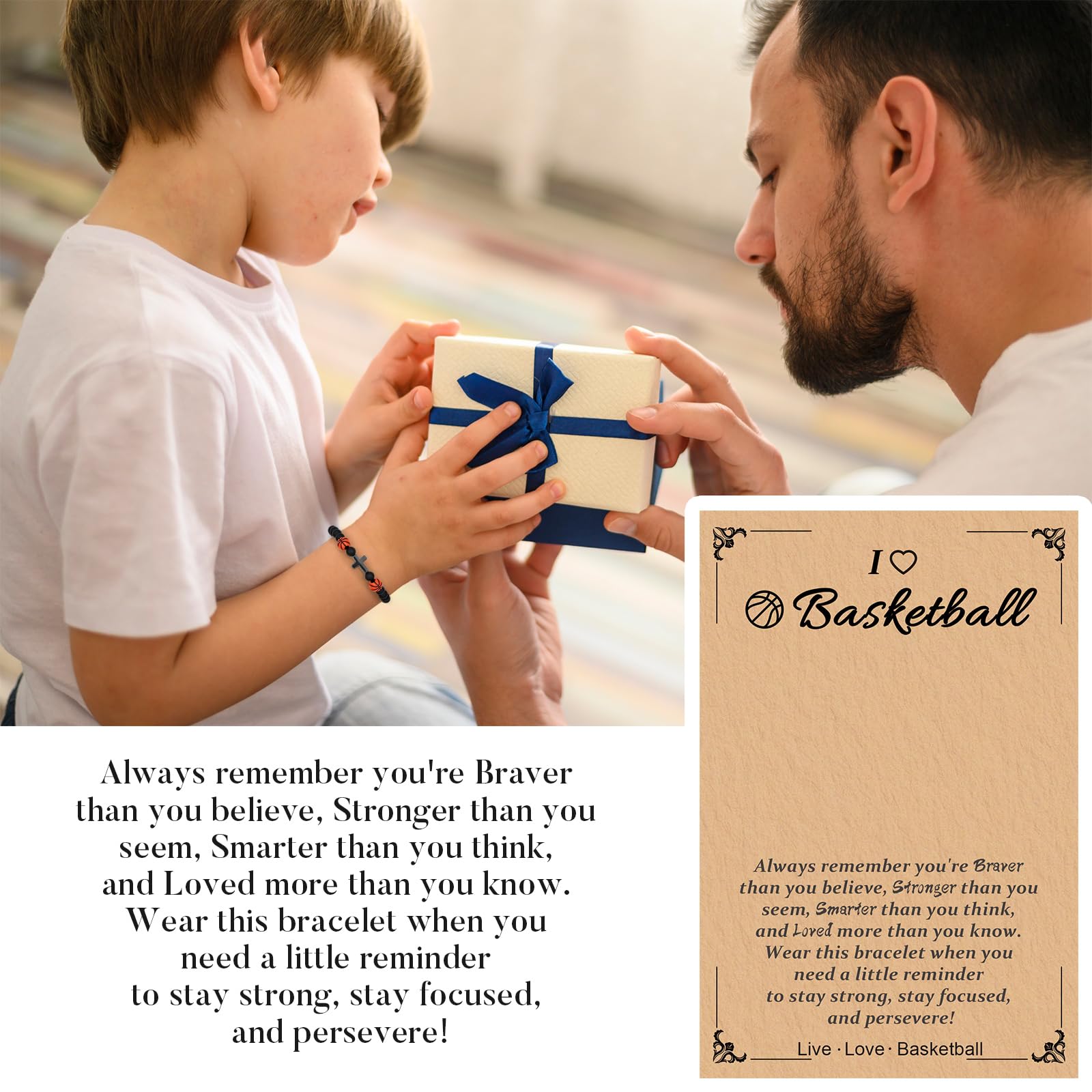 Best Sports Bracelet Gifts for Teen Boys - Basketball Soccer Baseball Player Team - Perfect for Son, Grandson, Nephew & Friends - Ideal Graduation & Birthday Present - Great for Games, Training & Everyday Wear