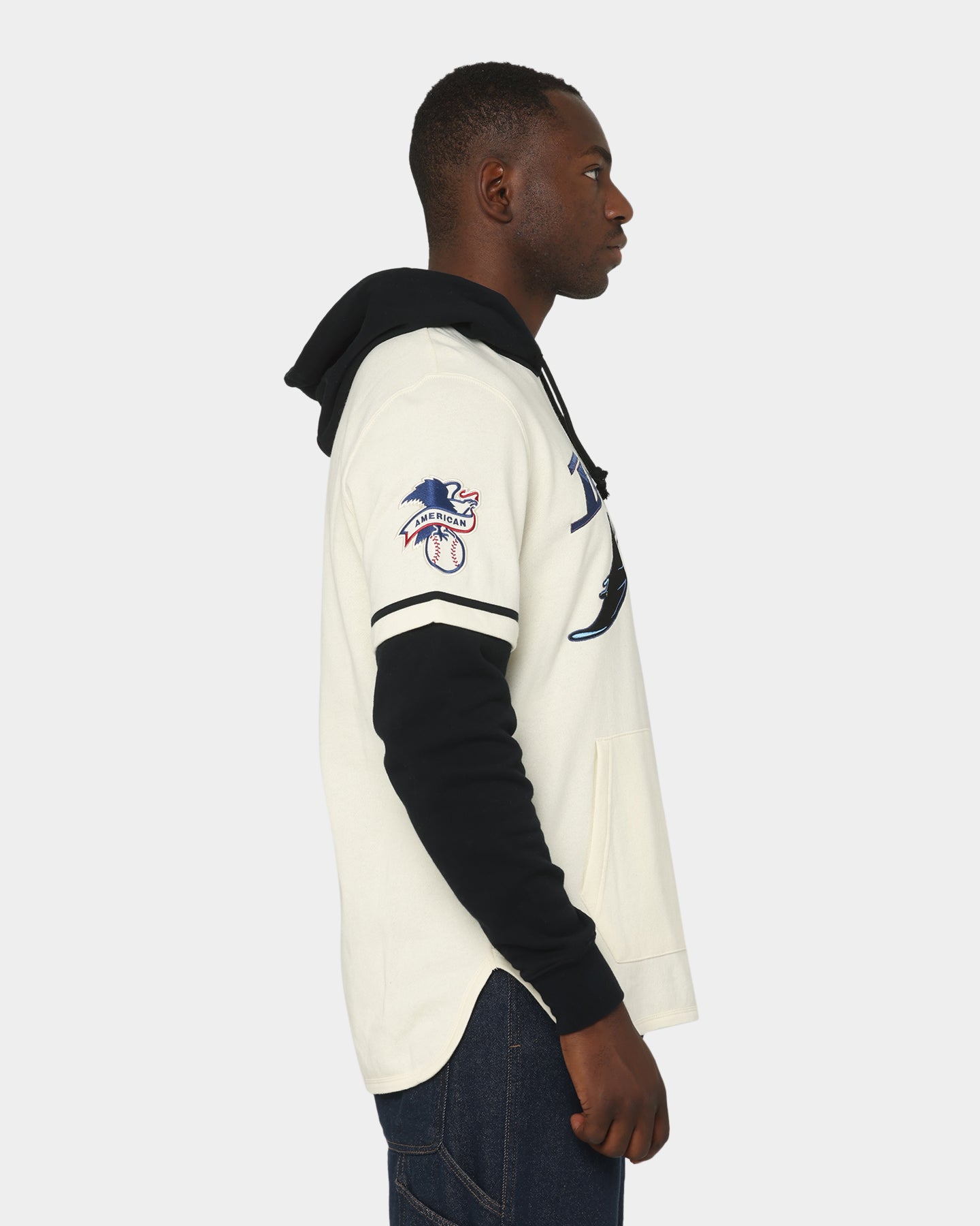 47 Brand Tampa Bay Rays Shortstop Hoodie Cream - MLB Fan Apparel for Men & Women - Perfect for Baseball Games, Casual Wear & Sports Events