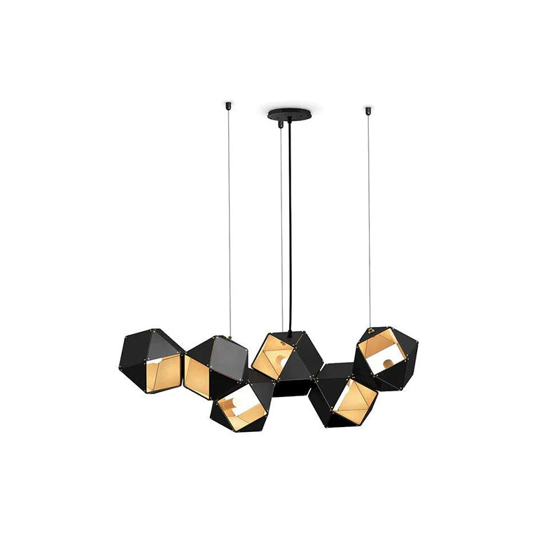 Wells Multilateral Chandelier - Modern Crystal Ceiling Light Fixture for Dining Room, Living Room & Bedroom | Elegant Lighting for Home Decor & Interior Design