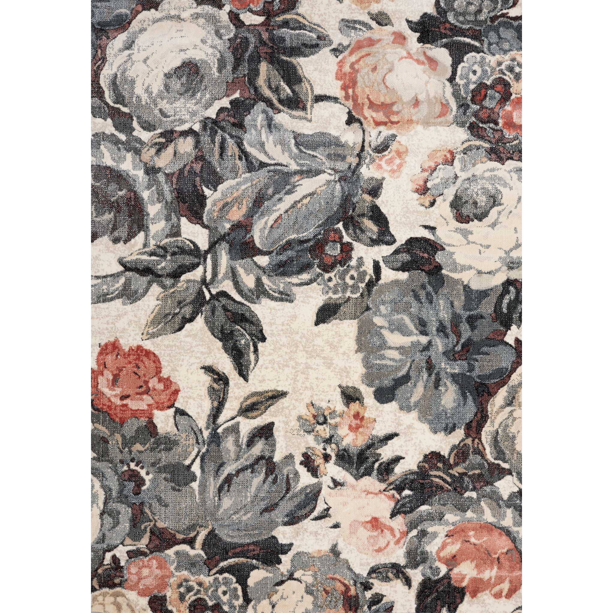 Stylish Abbey Area Rug 6x9 Feet - Soft Non-Slip Living Room Rug for Home Decor, Bedroom, Office - Modern Floral Design for Cozy Spaces