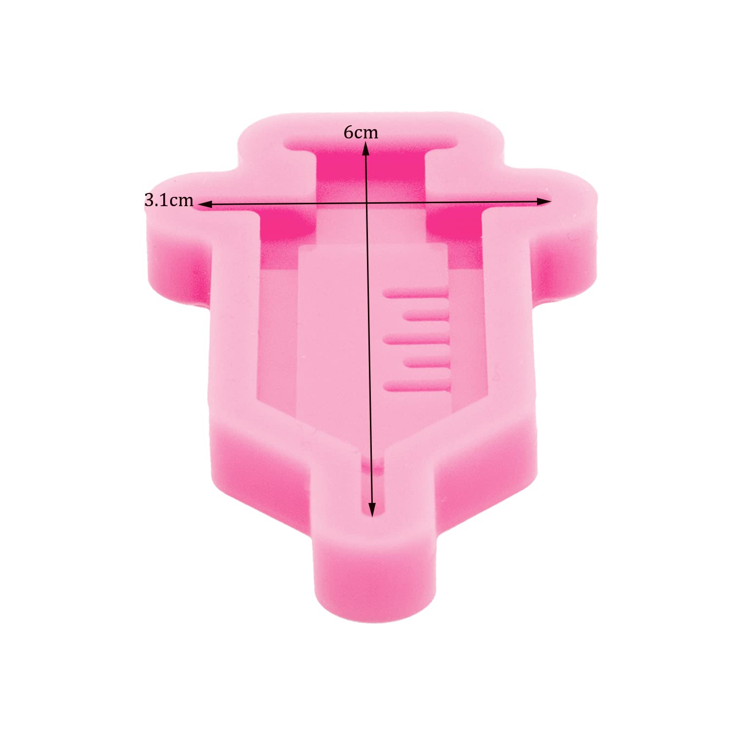 Angel Wings Shiny Syringe Shape Silicone Mold for Epoxy Resin DIY, Cake Decorating, Chocolate & Fondant Crafts - Perfect for Jewelry Making, Cupcake Toppers, and Home Decor