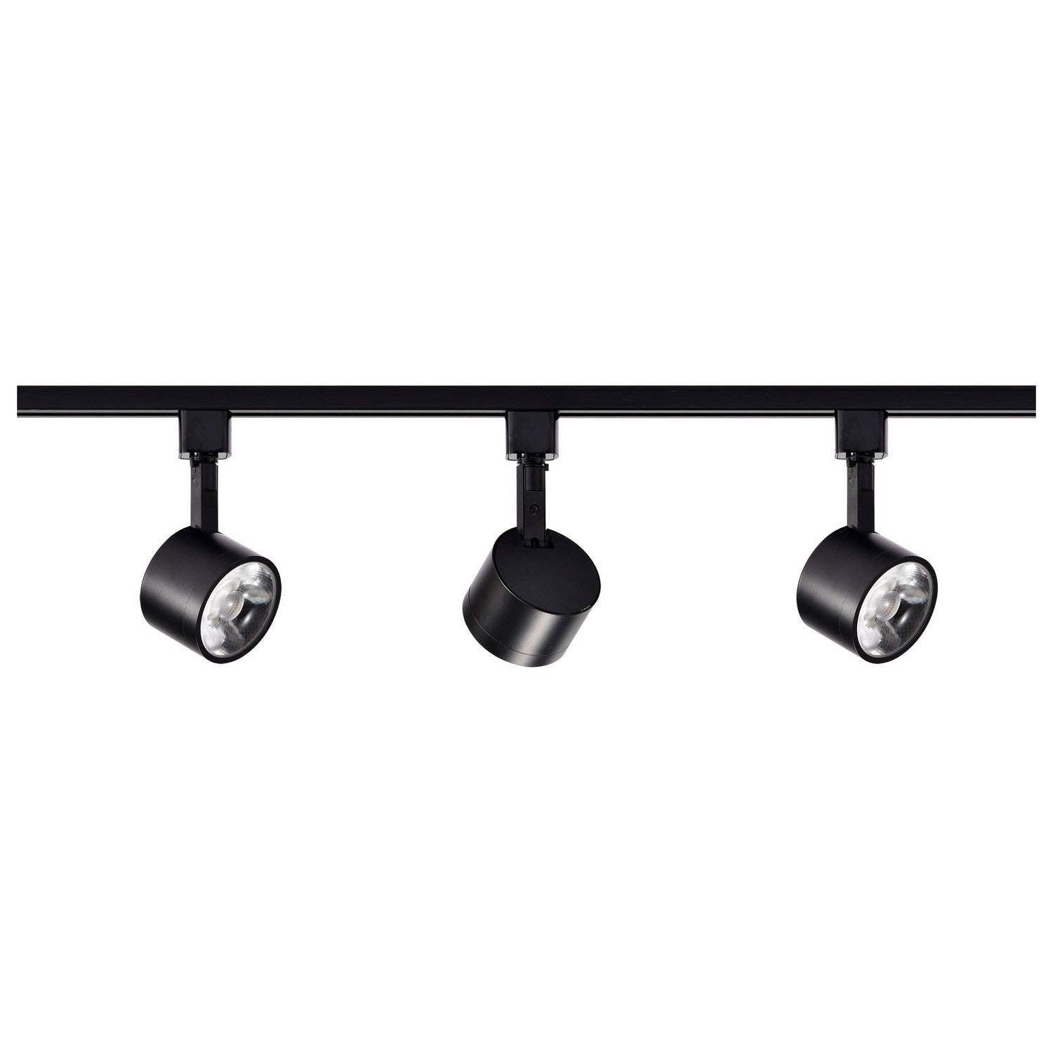 4ft 3-Light Round LED Track Lighting Kit - 36W, 3000 Lumens, 3000K Warm White - Halo 36° Beam Angle - Black Finish - Perfect for Kitchens, Living Rooms & Retail Spaces