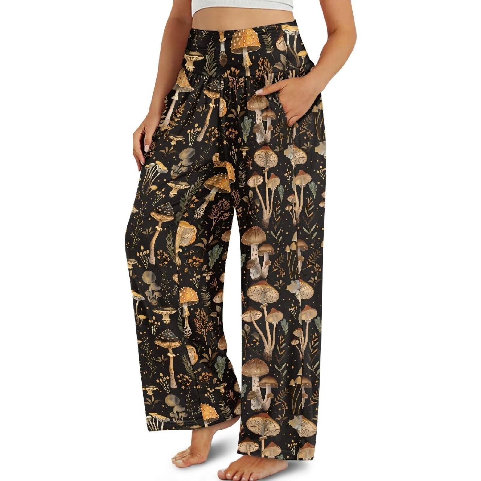 Ystardream Women's Wide Leg Pants - Casual High Waist Loose Fit Trousers for Daily Wear (Sizes S-3XL) | Perfect for Office, Travel & Weekend Outfits