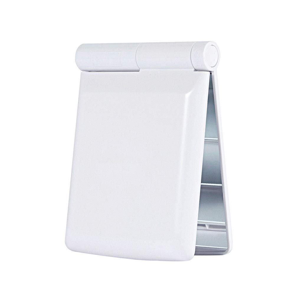 LED Compact Mirror with 8 Lights - Portable Folding Makeup Mirror for Women, Travel Vanity Mirror with Adjustable Brightness, Perfect Gift & Purse Essential for Home, Office & On-the-Go Touchups