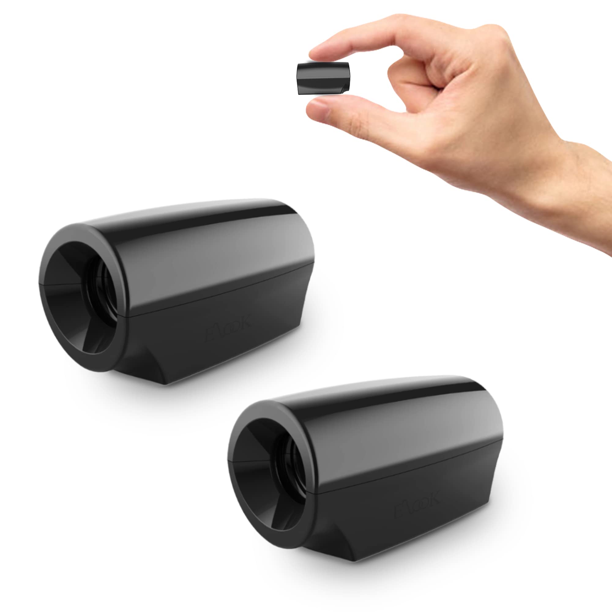 Elook Deer Warning Whistle for Cars - 2 Pack Mini Deer Alert Device with Upgraded Acrylic Double-Sided Tape (Patent Registered) - Prevent Deer Collisions on Highways & Rural Roads