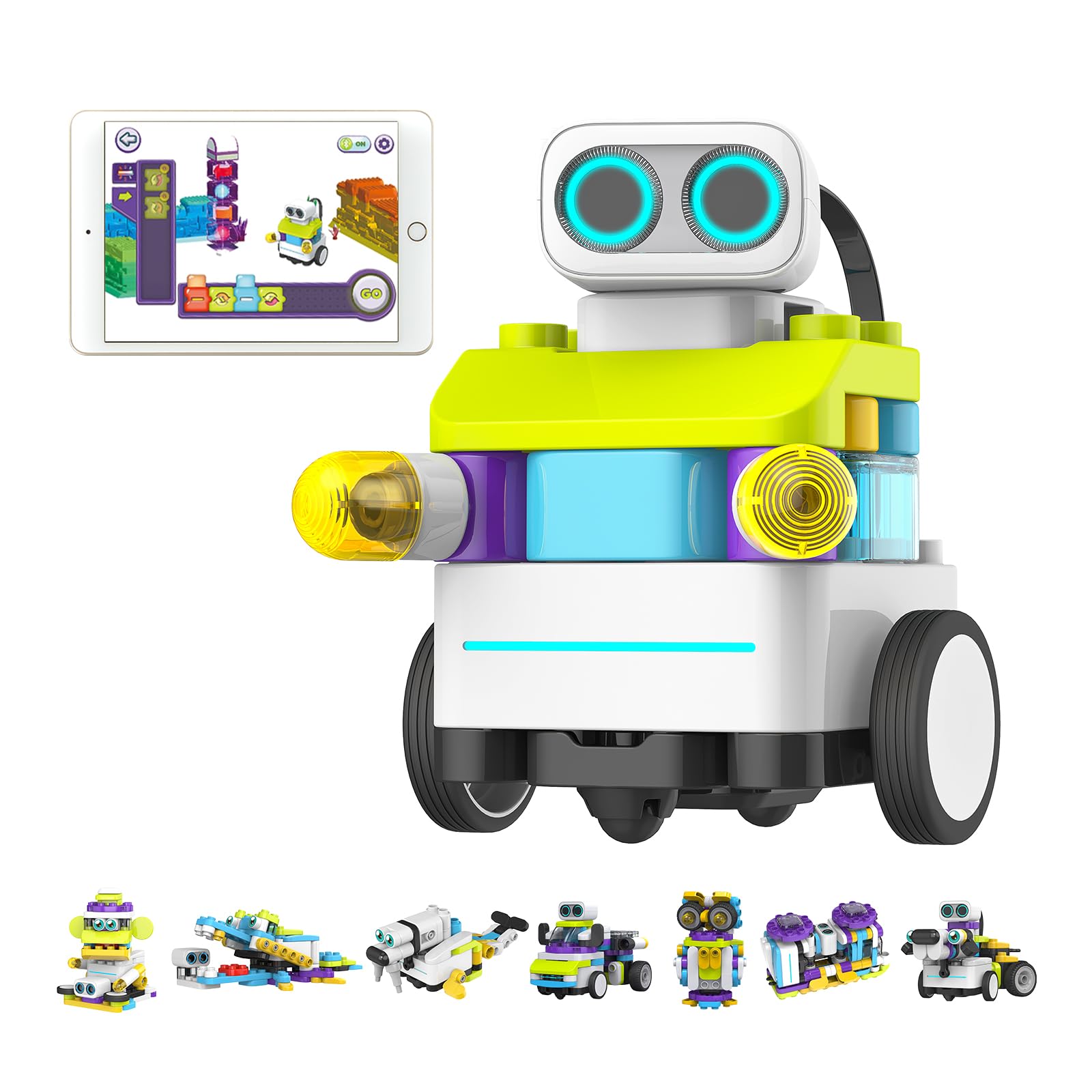 BOTZEES Classic Plus Coding Robots for Kids - Remote Control STEM Learning Toy, 8-in-1 Programmable Robot with AR Technology for Ages 4+ | Compatible with iOS, Android & Kindle Fire | Perfect for Homeschooling, Classroom Activities & Birthday Gifts