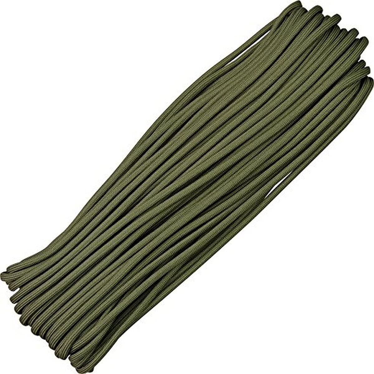 Premium Olive Drab Parachute Cord - 550 Paracord for Outdoor Survival, Camping & DIY Projects | Strong Nylon Rope for Tactical Gear, Crafting & Emergency Use