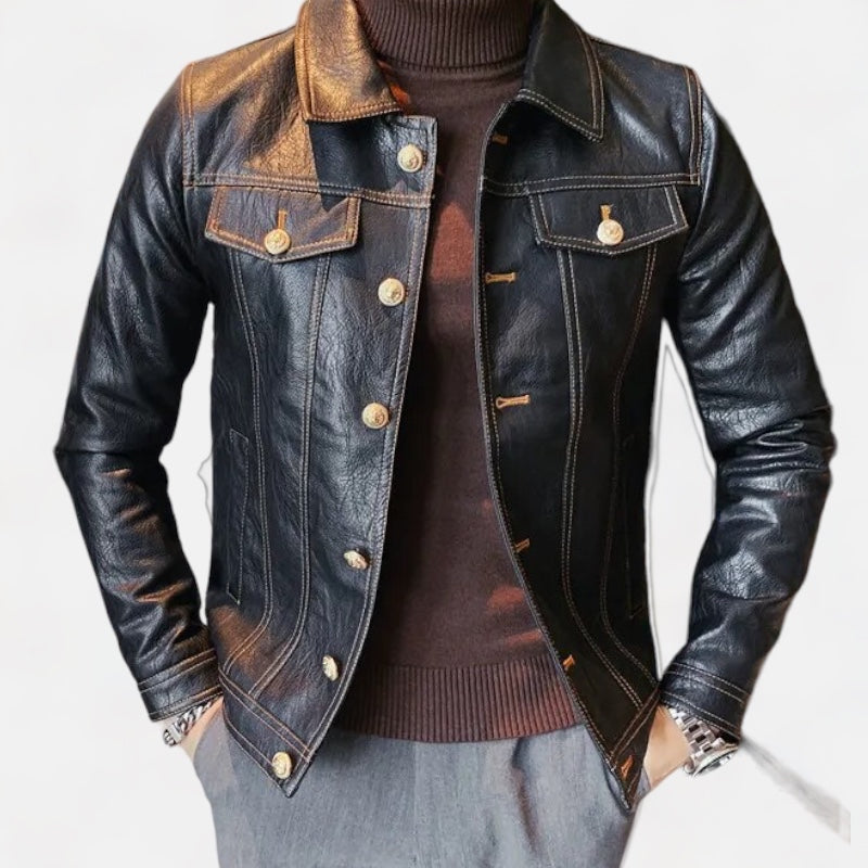 Premium ECO Leather Jacket for Men & Women - Stylish Vegan Leather Outerwear for Fall & Winter Fashion | Perfect for Casual Outfits, Date Nights & Outdoor Adventures