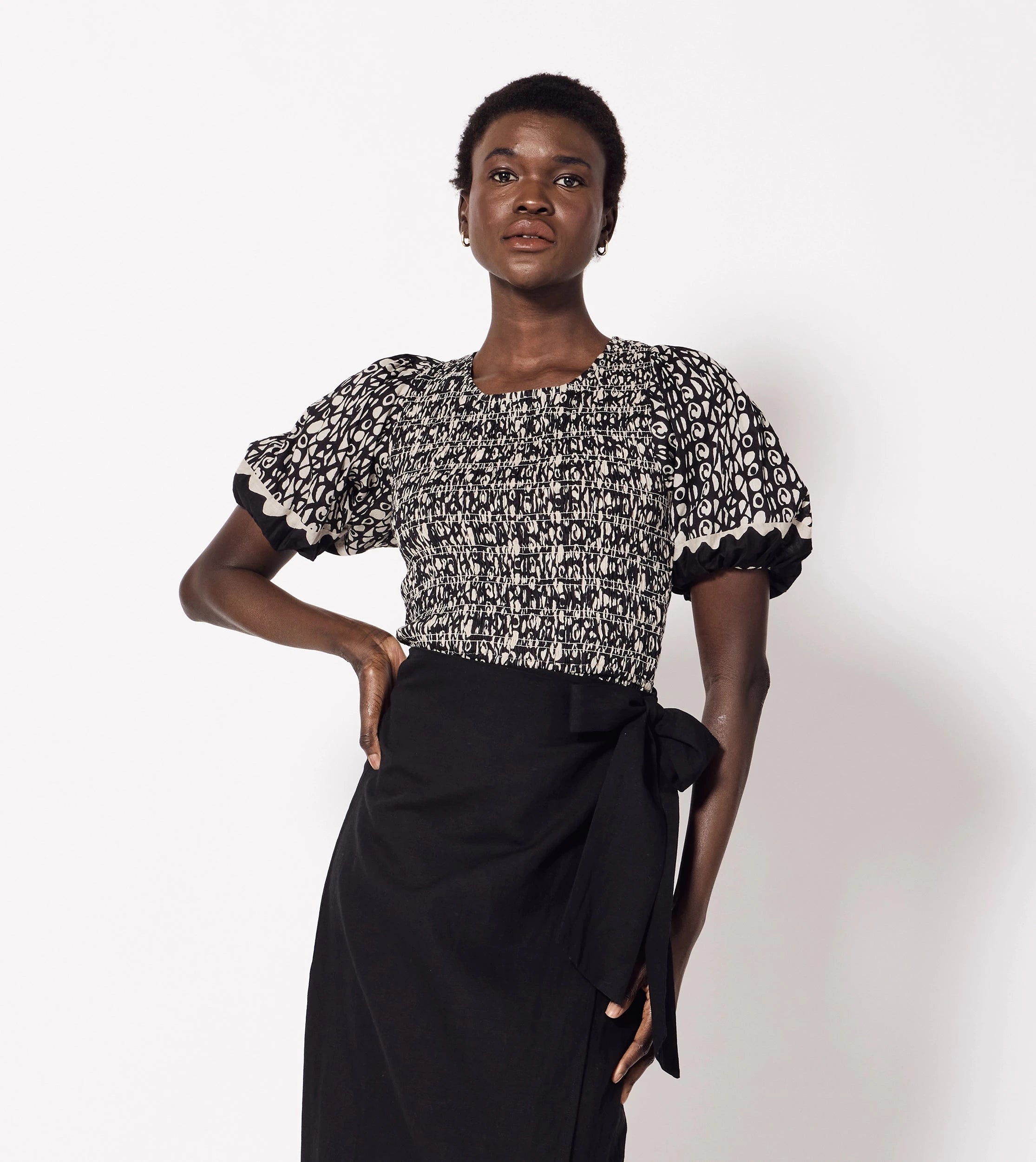 Roberta Top | Paseo Women's Casual Blouse - Perfect for Office Wear, Date Night & Summer Outfits