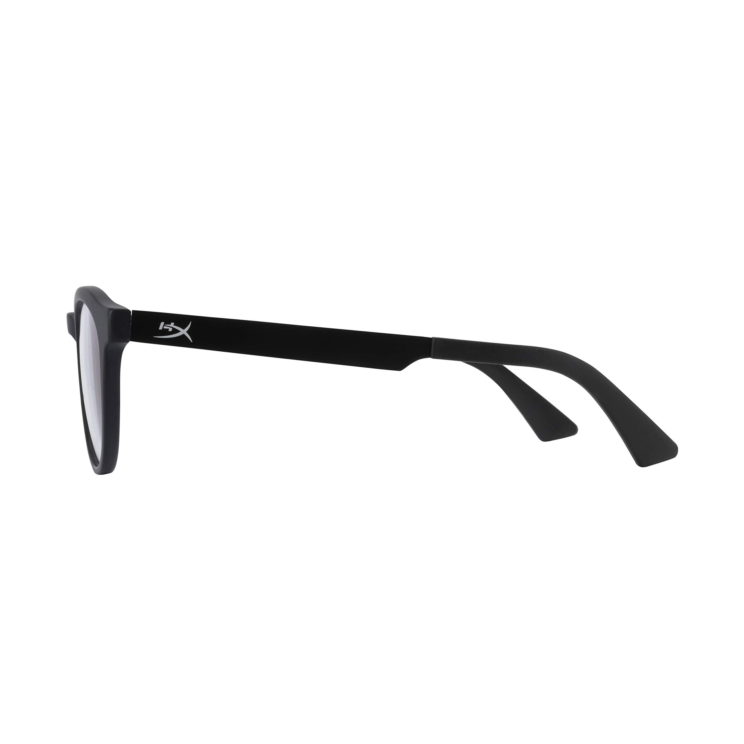 HyperX Spectre Stealth Gaming Glasses - Blue Light Blocking, UV Protection, Acetate Frame & Stainless Steel Temples - Crystal Clear Lenses with Microfiber Bag & Hard Case - Round Small Black - Perfect for PC Gaming, Office Work & Screen Time Protection