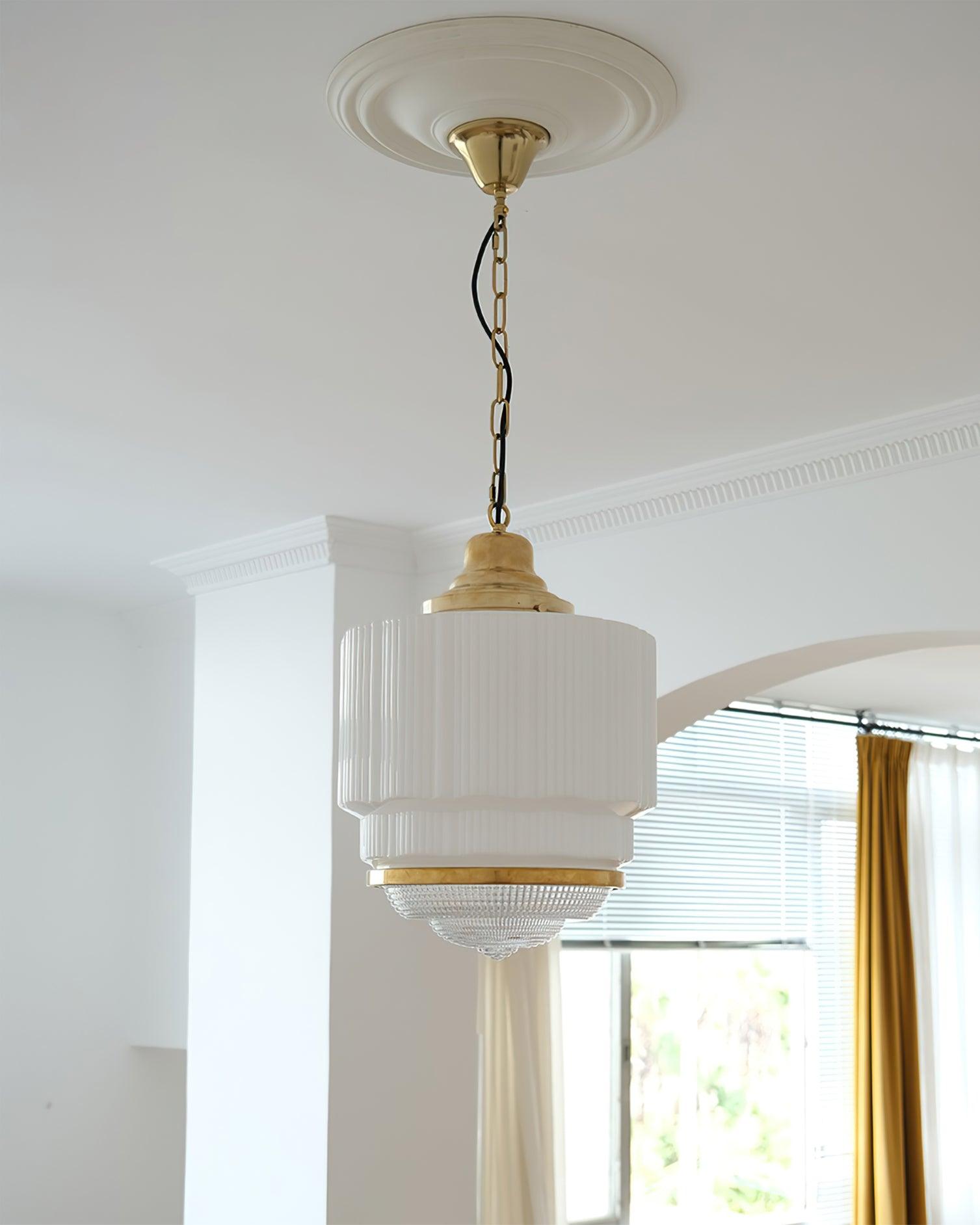 Dean Modern Pendant Light - Sleek Hanging Fixture for Kitchen Island, Dining Room & Bedroom Lighting - Adjustable Height & Dimmable LED Bulb Included
