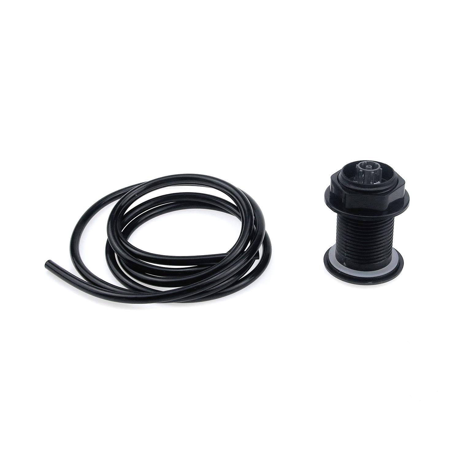 Air Activated Switch Button with 1.5m/5ft Air Hose for Sink Garbage Disposal - Matte Black - Easy Installation for Kitchen Sink Waste Disposal Systems