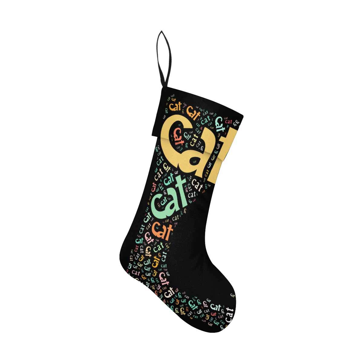 INTERESTPRINT Cat Pattern Christmas Stockings - Family Holiday Decor for Xmas Tree, Fireplace & Party | Festive Gift Exchange & Home Decoration