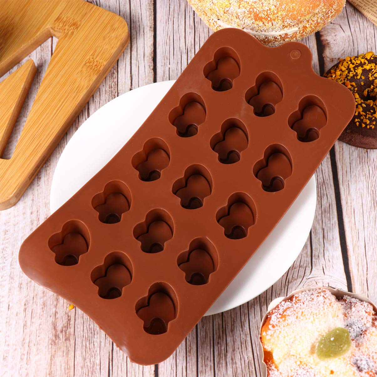 Cabilock 2-Piece Silicone Heart Mold Set - Resin Candy Chocolate Gummy Baking Molds for DIY Treats, Soaps, Crayons & Ice Cubes - Perfect for Valentine's Day, Parties & Crafting Projects