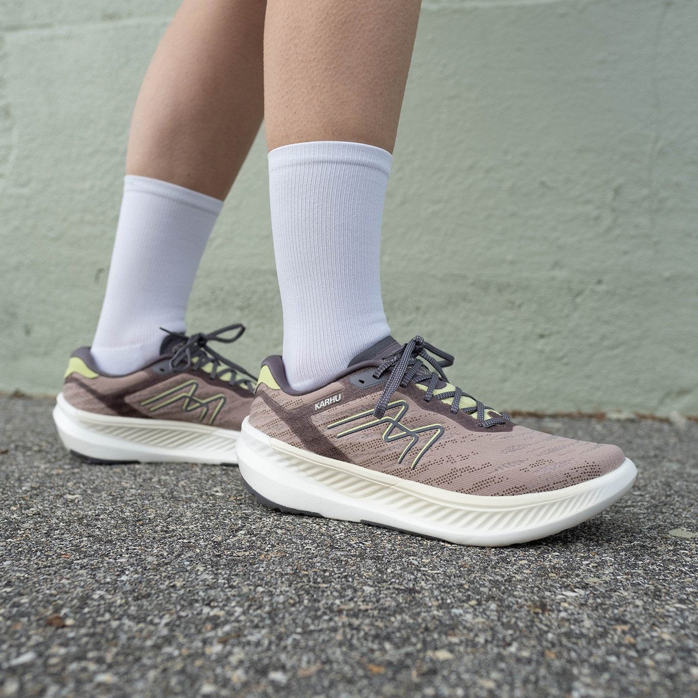 Women's Fusion 4.0 Running Shoes - Lightweight & Breathable Etherea/Shadow Lime Color - Perfect for Jogging, Gym Workouts & Daily Wear