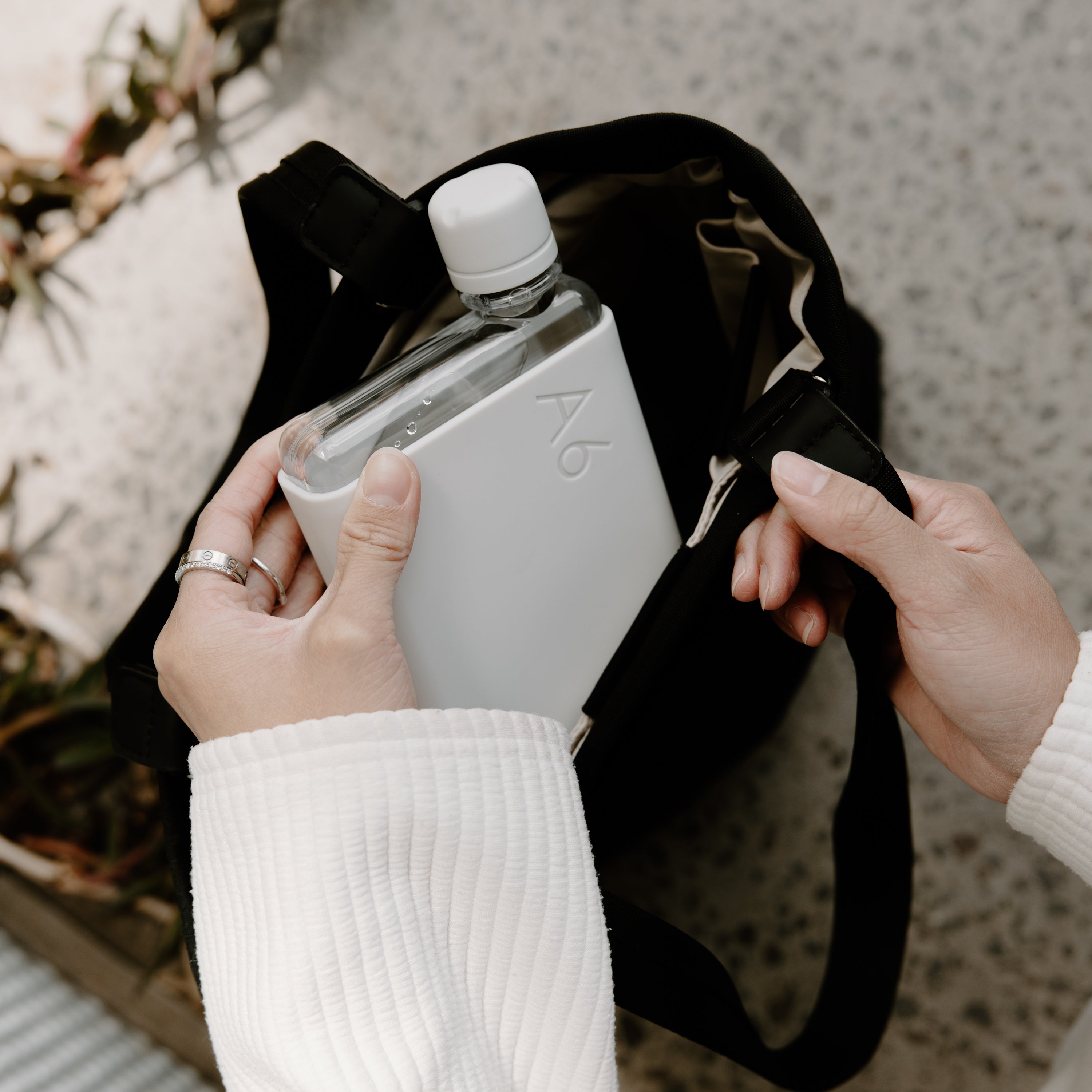 A6 Memobottle Slim Reusable Water Bottle - Eco-Friendly & Leak-Proof - Perfect for Office, Gym, Travel & Outdoor Activities