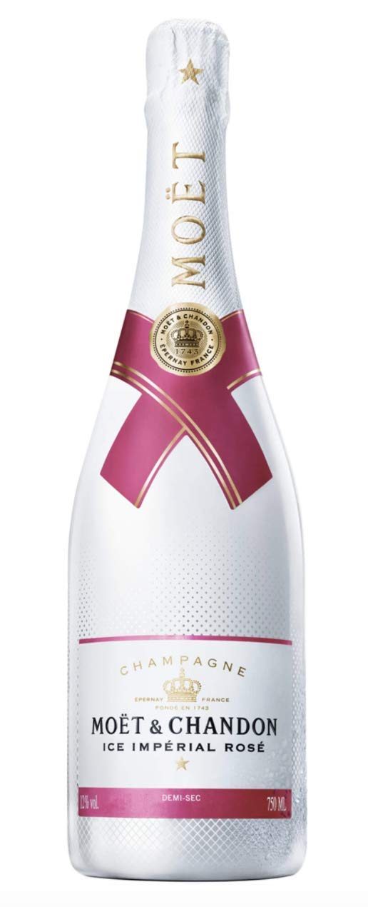 Moët & Chandon Ice Imperial Rosé Champagne - 750ml Bottle | Perfect for Celebrations, Romantic Dinners & Special Occasions