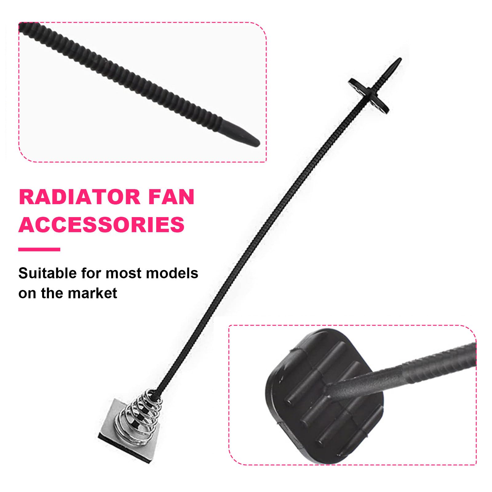 Universal Car Electric Radiator Fan Mounting Kit - Plastic Tie Strap Installation Accessories for Electric Cooling Fan & Transmission Cooler | Perfect for DIY Vehicle Maintenance & Cooling System Upgrades