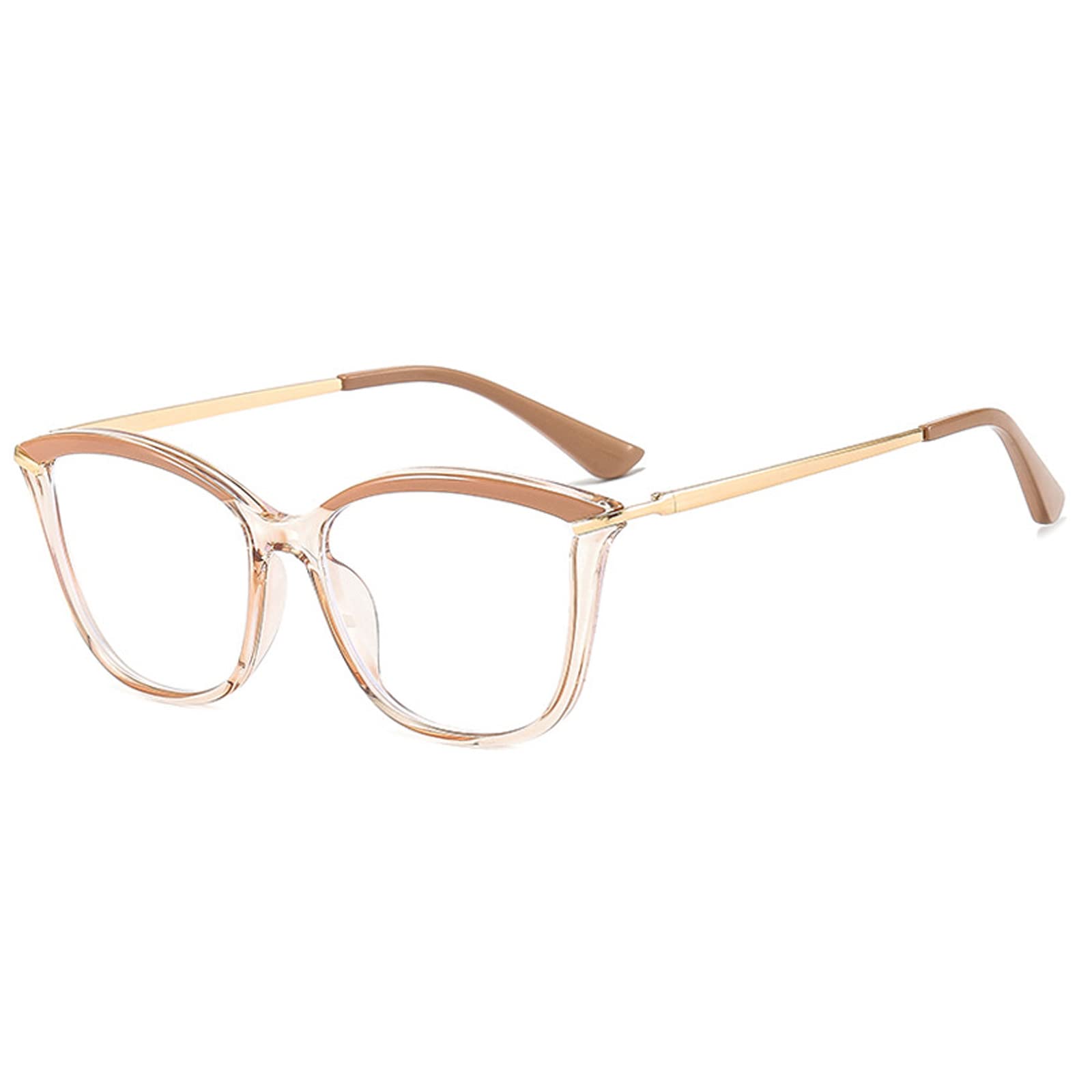 Cat Eye Prescription Glasses for Women - Myopia & Nearsighted Vision Correction - Stylish Retro Frames for Work, Reading & Daily Wear