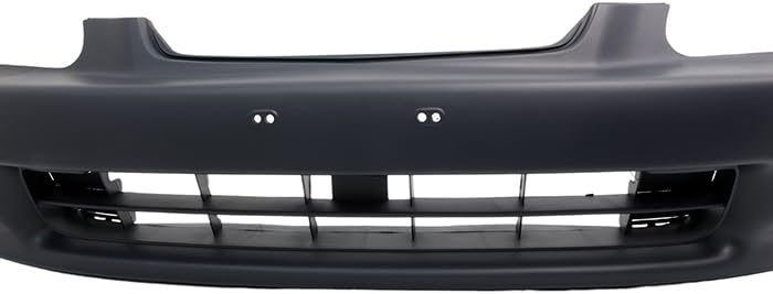 1996-1998 Honda Civic Front Bumper Cover - Primed Replacement Part for Sedan & Coupe Models - Perfect for Collision Repair & Car Restoration Projects