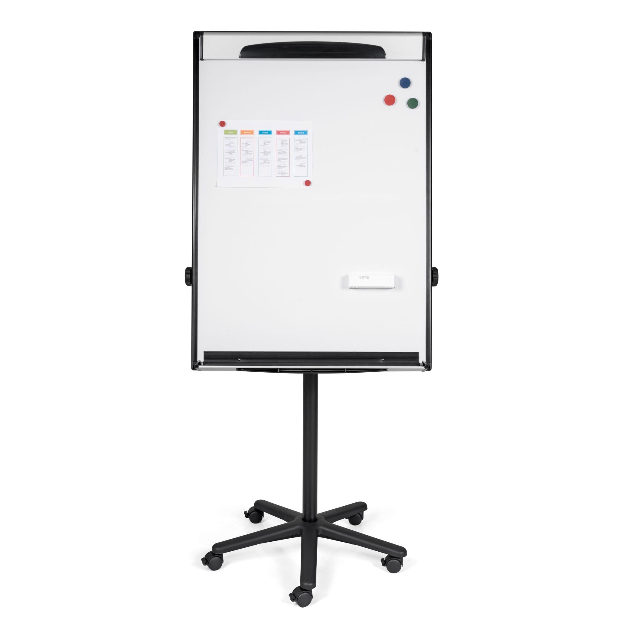 MasterVision Magnetic Dry-Erase Easel with Tripod Extension Bar - Adjustable Height 69