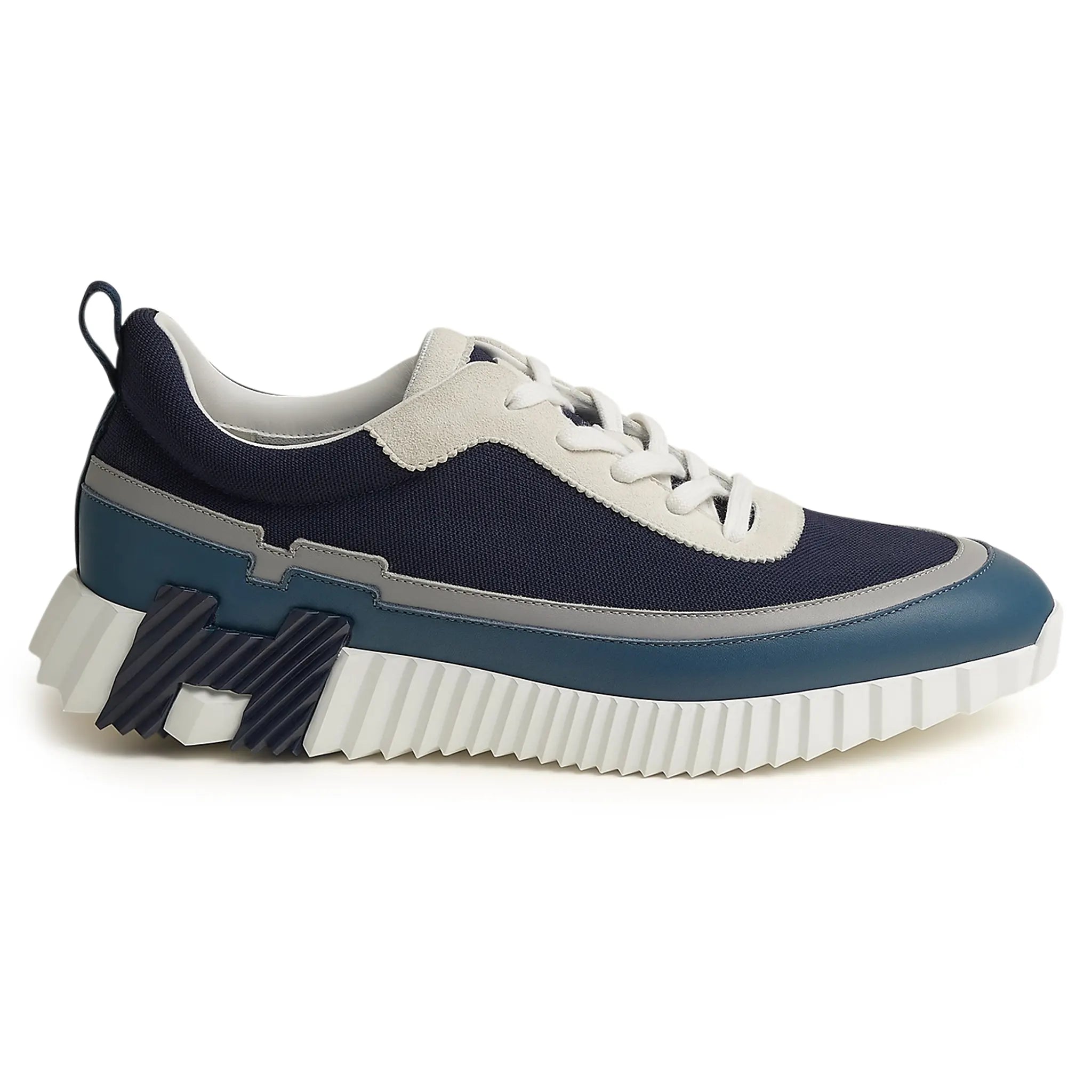 Hermès Paris Bouncing Sneaker - Blue Grey White Luxury Casual Shoes for Men & Women | Perfect for Streetwear, Office & Travel Outfits