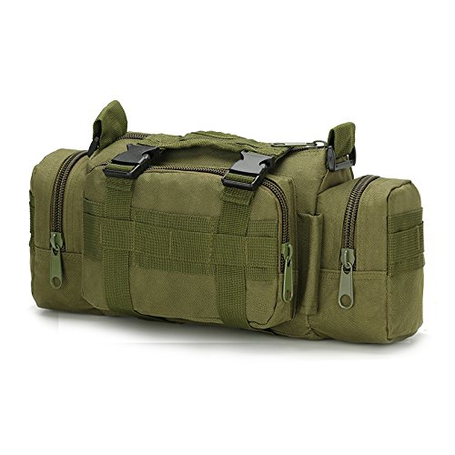 FAMI Tactical Waist Pack - Small Sling Bag with Handlebar Mount for Hiking, Cycling & Outdoor Adventures | Durable Deployment Carry Bag for Men & Women