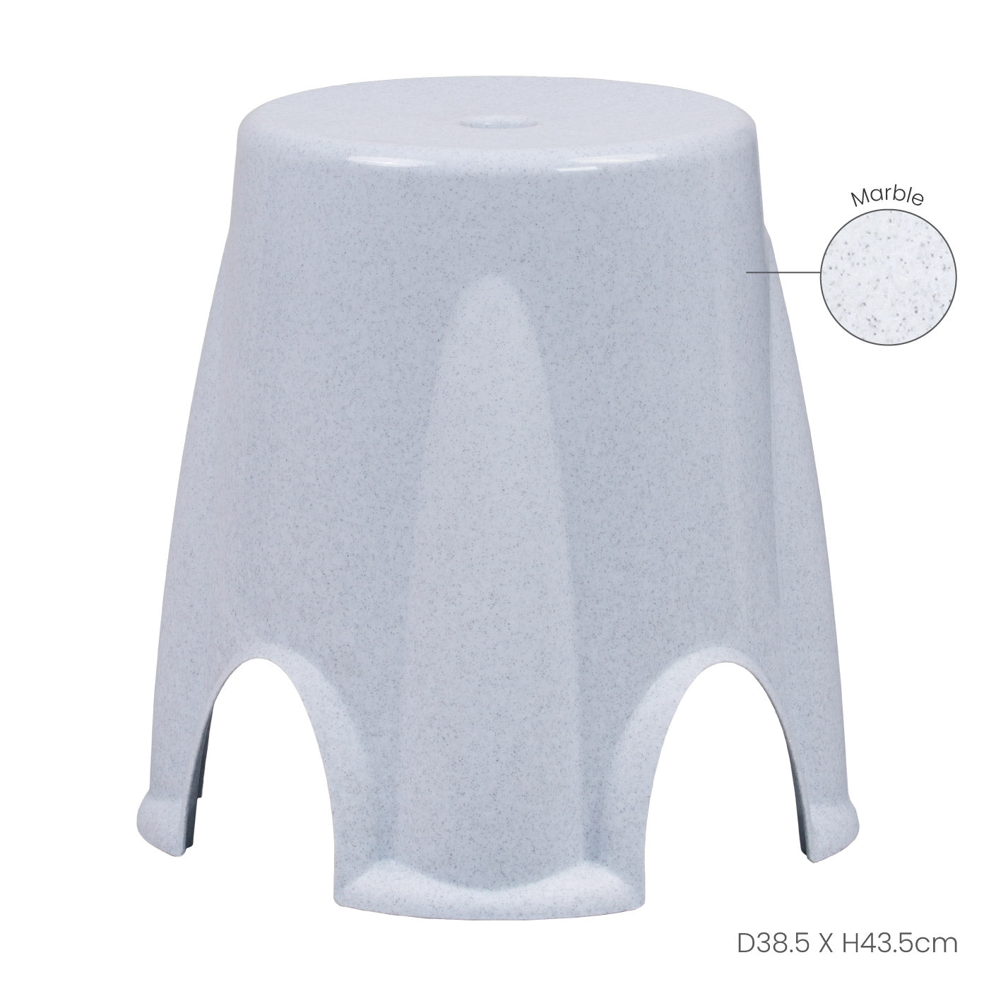 Ideal Round Stool (8586) - Comfortable & Stylish Seating for Home, Office, or Outdoor Use