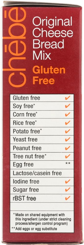 Original Chebe Bread Mix - Gluten Free Cheese Bread, 7.5 Oz (2 Pack) - Perfect for Keto Snacks, Family Gatherings & Gluten-Free Baking