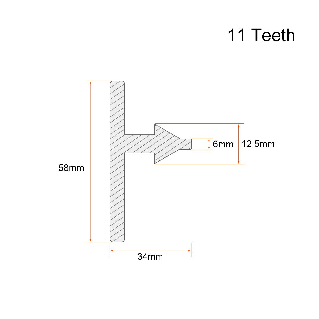 uxcell 6mm Chuck Key with 11 Teeth - Compatible with 1.5-10mm Drill Chucks - Yellow (2-Pack) - Perfect for Power Drills, Lathes & Workshop Tools