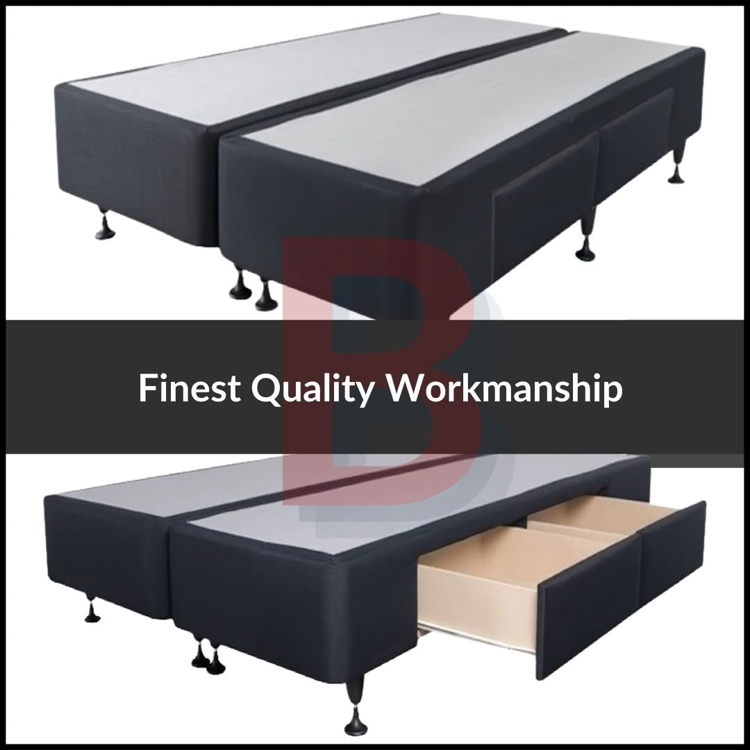 King Size Deep Drawer Bed Base - NZ Made | Sturdy Storage Bed Frame for Master Bedroom & Guest Room Organization