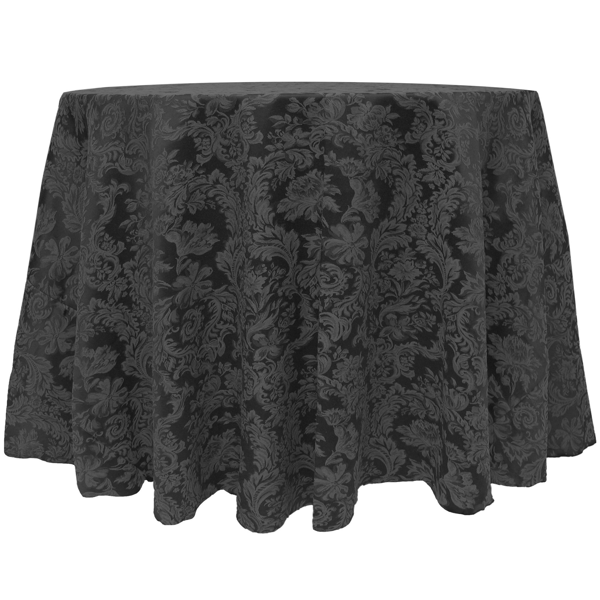 5-Pack Miranda 60-Inch Round Damask Tablecloth - Premium Textile for Tables Up to 60